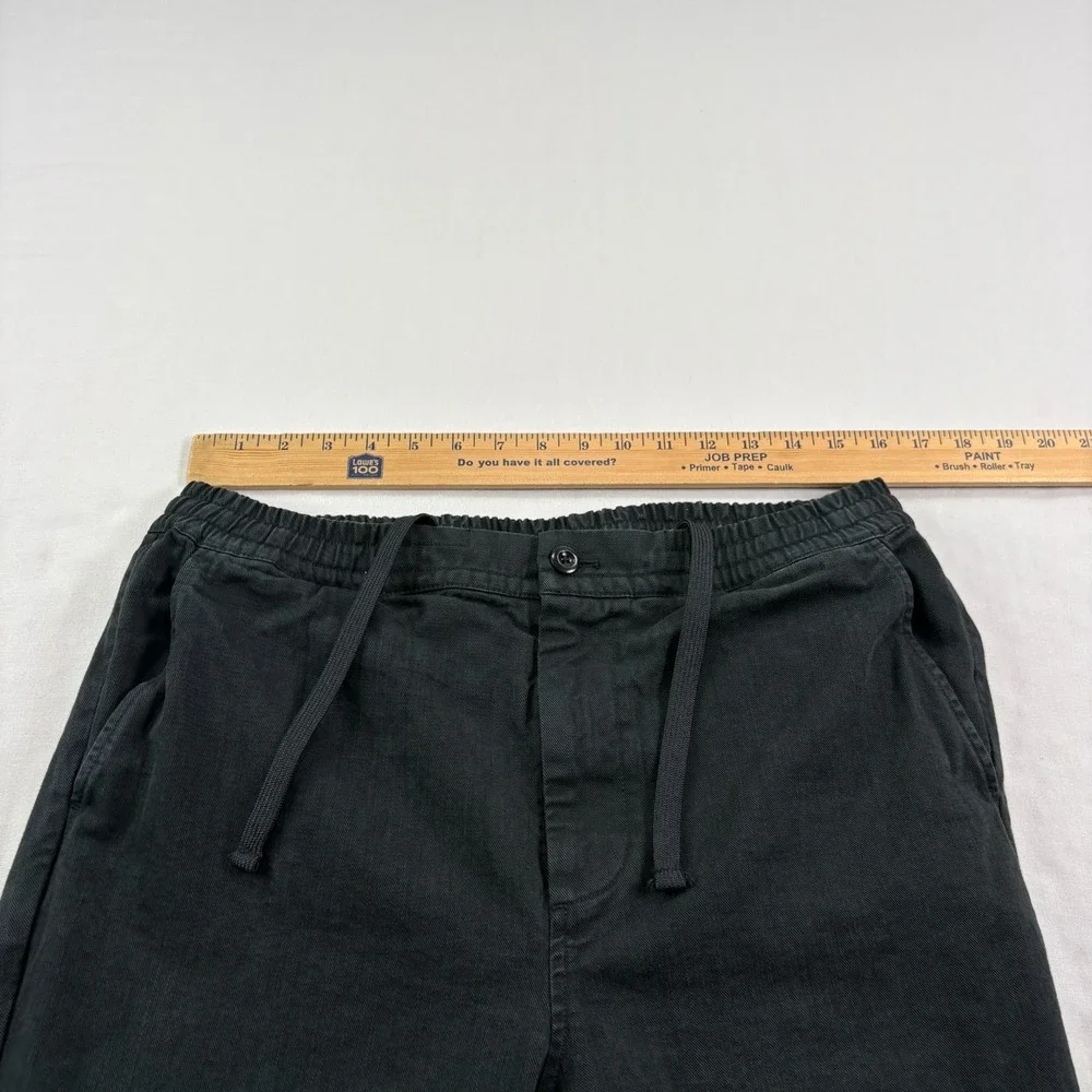 Outerknown Pants Mens Medium Black Stretch Lounge Drawstring Beach Casual